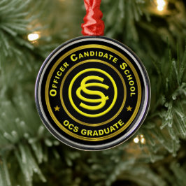 Offizier der Armee Kandidaturschule Weihnachten Ornament Aus Metall