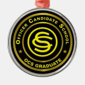 Offizier der Armee Kandidaturschule Weihnachten Ornament Aus Metall (Vorne)