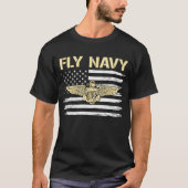 Offizier der Fly Navy T-Shirt (Vorderseite)