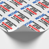 Offizier der Gamer Music Border Patrol Geschenkpapier (Ecke)