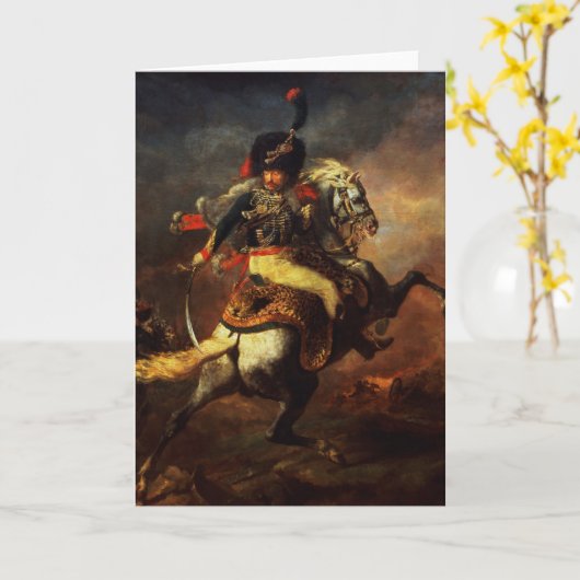 Offizier der Hussars, 1814 Karte (Gelbe Blume)