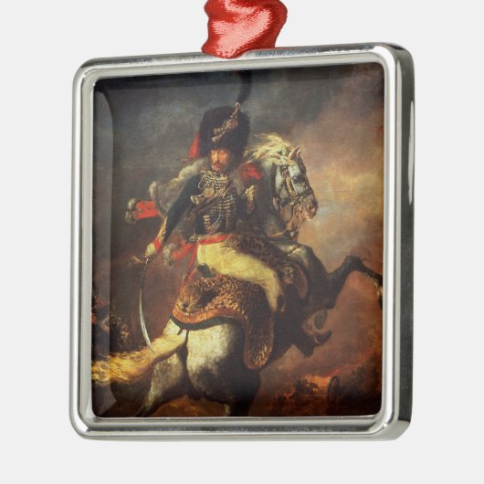 Offizier der Hussars, 1814 Silbernes Ornament (Links)