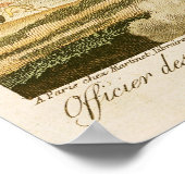 Offizier der Hussars der Kaiserlichen Garde Poster (Ecke)