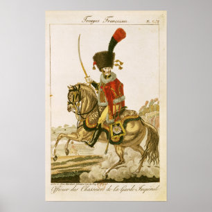 Offizier der Hussars der Kaiserlichen Garde Poster