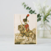 Offizier der Hussars der Kaiserlichen Garde Postkarte (Stehend Vorderseite)