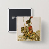Offizier der Hussars des Kaiserschutzes Button (Vorne & Hinten)