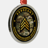 Offizier der Sergeant Army Ornament Aus Metall (Rechts)