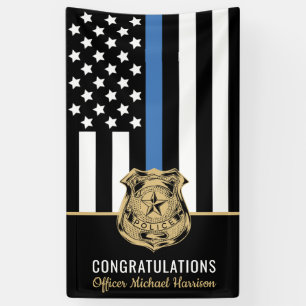 Offizier des Abschlusses der Polizeiakademie, Blau Banner