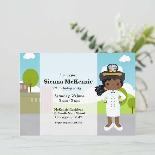 Offizier Einladung (Stehend Vorderseite)