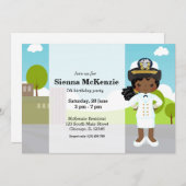 Offizier Einladung (Vorne/Hinten)