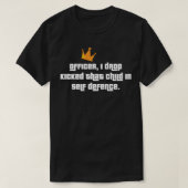 Offizier, ich ließ dieses Kind in Selbstverteidigu T-Shirt (Design vorne)