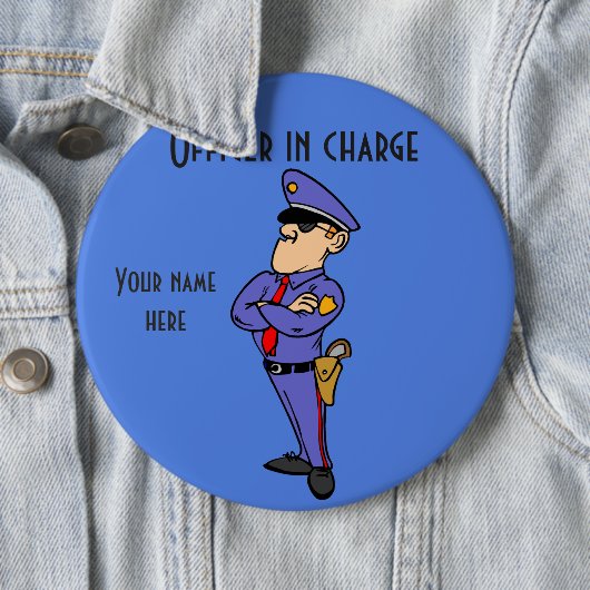 Offizier mit Amtskollegium, 12 mm Rundschaltfläche Button (Beispiel)