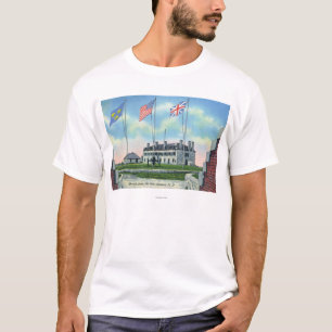 Offizier-Raum im alten französischen Schloss T-Shirt