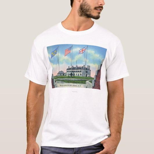 Offizier-Raum im alten französischen Schloss T-Shirt (Vorderseite)
