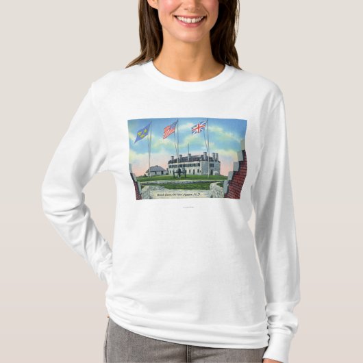 Offizier-Raum im alten französischen Schloss T-Shirt (Vorderseite)