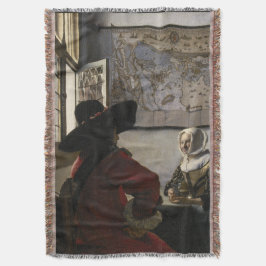 Offizier und lachendes Mädchen durch Johannes Decke