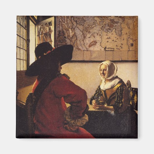 Offizier und Laughing Girl Magnet (Vorne)