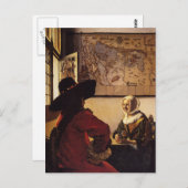 Offizier und Laughing Girl Postkarte (Vorne/Hinten)