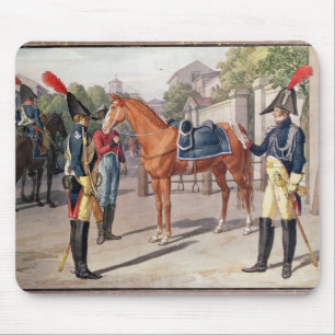 Offizier und Schutz des königlichen Schutzes im Mousepad
