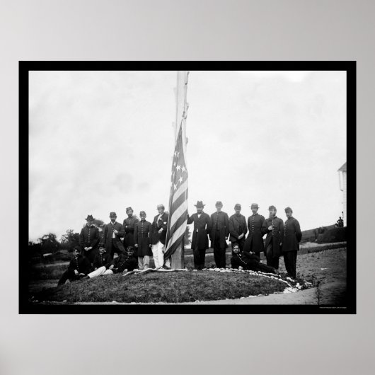 Offiziere 1865 bei Georgetown Poster (Vorne)