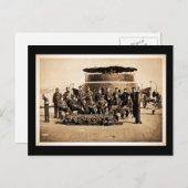 Offiziere auf dem Deck der Eisenbahn überwachen Zi Postkarte (Vorne/Hinten)