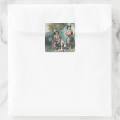 Offiziere der 79. quadratischer aufkleber (Tasche)