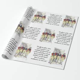 Offiziere der Shire Militia, Jane Austen Geschenkpapier