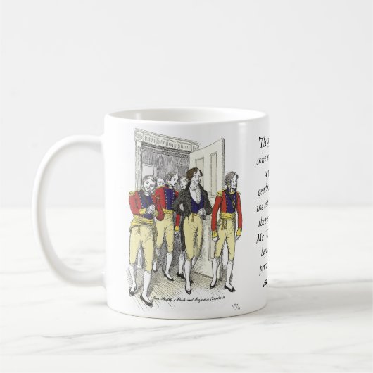 Offiziere der Shire Militia, Jane Austen Kaffeetasse (Links)
