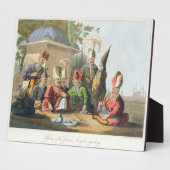 Offiziere des Regaling Grand Seraglio, graviert Fotoplatte (Seite)