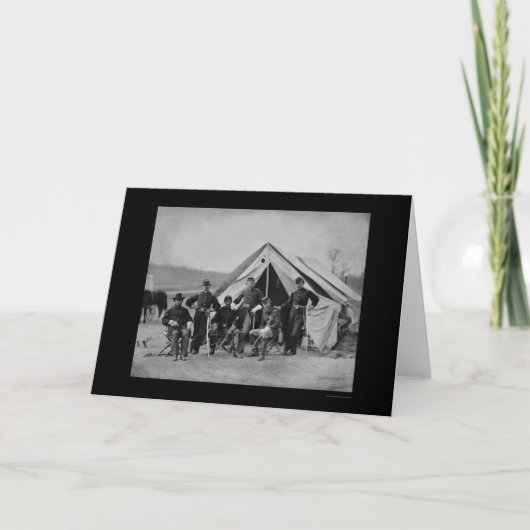 Offiziere in Gettysburg 1863 Karte (Vorderseite)