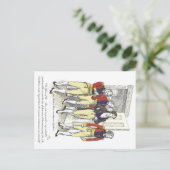 Offiziere von Shire Militia, Jane Austen Postkarte (Stehend Vorderseite)