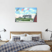 Offiziersraum im alten französischen Schloss Leinwanddruck (Insitu (Schlafzimmer))