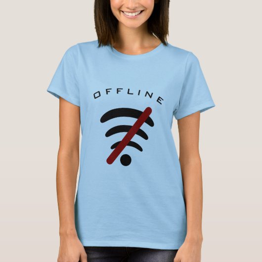 Offline - Anpassbar - T-Shirt (Vorderseite)