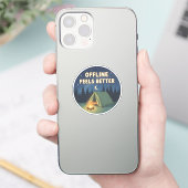 Offline fühlt sich besser aufkleber (Telefon)