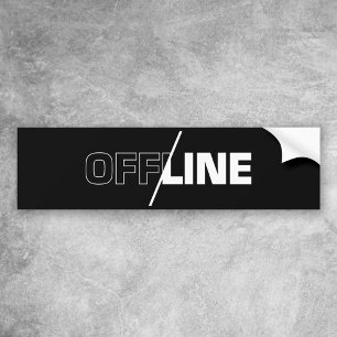 Offline Geek Humor Aufkleber Autoaufkleber