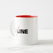 Offline | Geek Humor Kaffeetasse (Vorderseite Links)