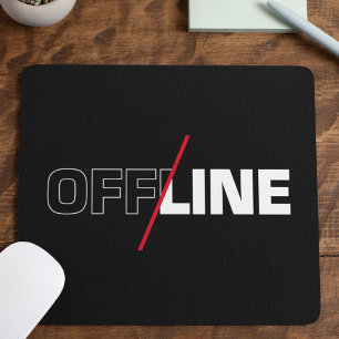 Offline Geek Humor Mousepad