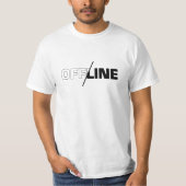 Offline | Geek Spaß T - Shirt (Vorderseite)