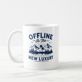 Offline-Geschenk für Naturliebhaber und Bücherlese Kaffeetasse