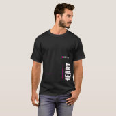 Offline Heart Tech-Typografie-Design T-Shirt (Vorne ganz)