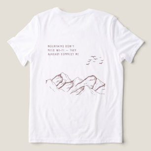 Offline in den Bergen – Digitale Abstinenz Tri-Blend Shirt