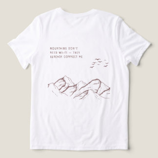 Offline in the Mountains – Digital Detox Tri-Blend Shirt