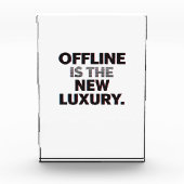 Offline Is The New Luxury: Digital Detox Quote Fotoblock (Vorderseite)