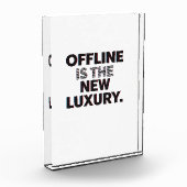 Offline Is The New Luxury: Digital Detox Quote Fotoblock (Links)