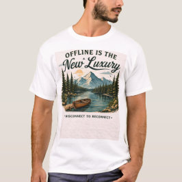 Offline ist das neue Luxus-Natur-Ästhetik-T-Shirt T-Shirt