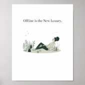 Offline ist der neue Luxus Druck Poster (Vorne)