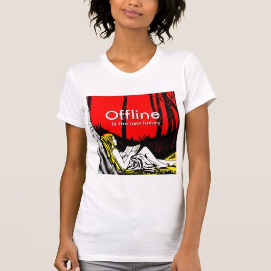 Offline ist der neue Luxus T-Shirt (Vorderseite)