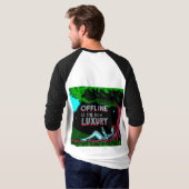 Offline ist der neue Luxus T-Shirt (Schwarz voll)