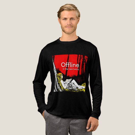 Offline ist der neue Luxus Tri-Blend Shirt (Volle Vorderseite)