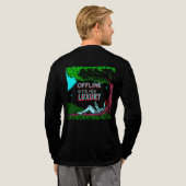 Offline ist der neue Luxus Tri-Blend Shirt (Voller Rücken)